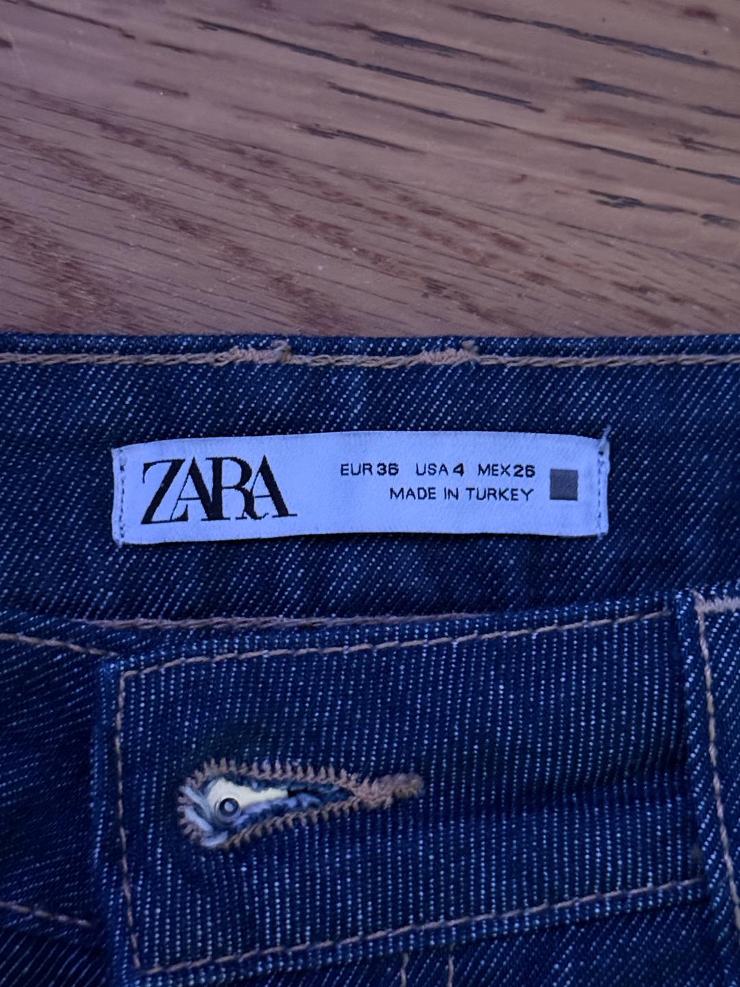 Zara Джинсы ZARA женские синие — фото 2