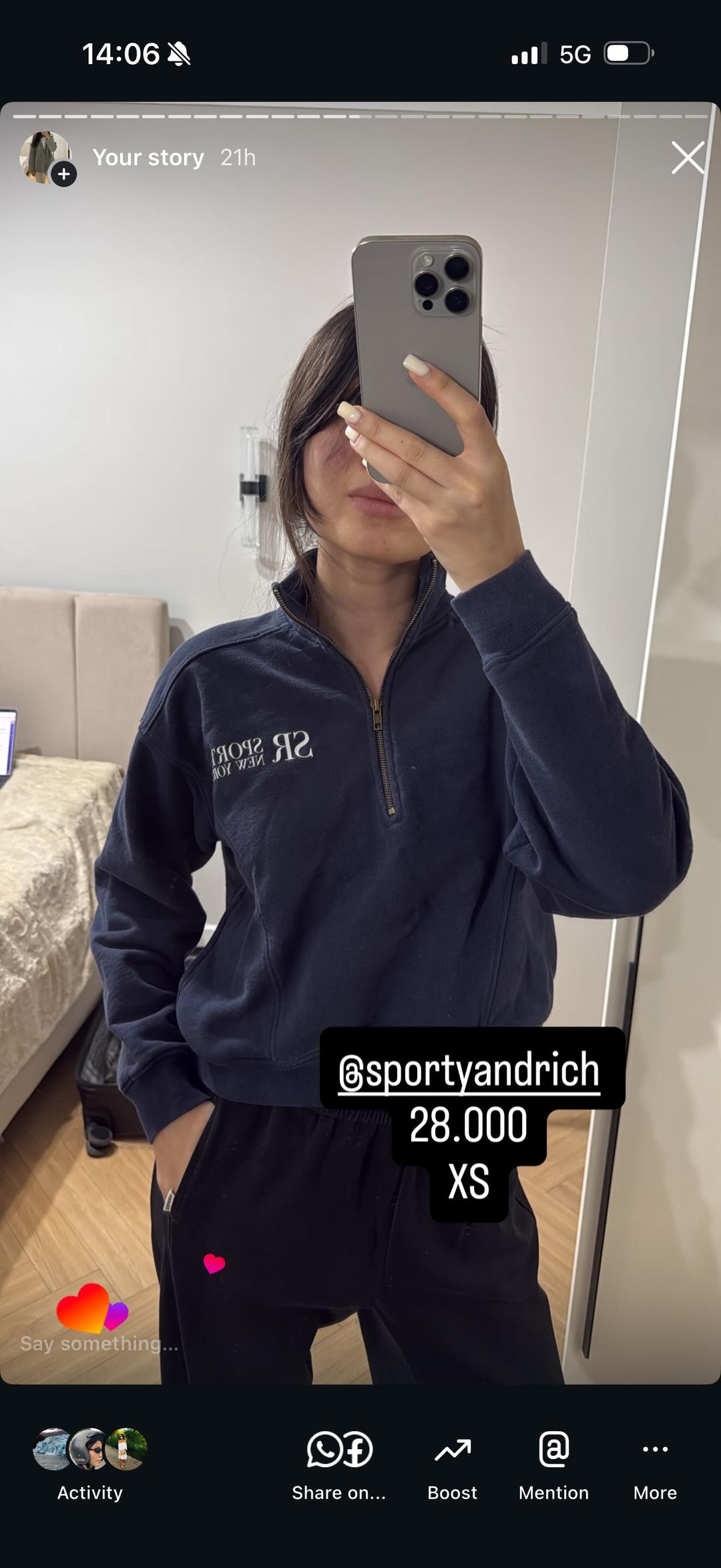 Sporty & Rich Sporty & Rich свитшот на молнии — фото 2