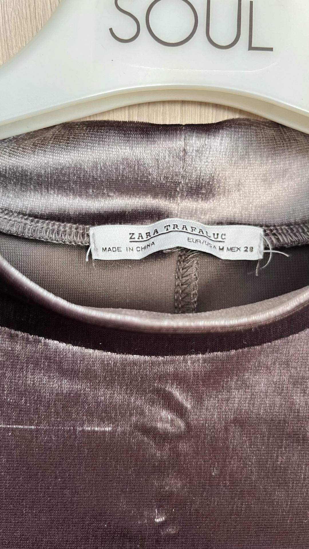 Zara Платье велюр Zara — фото 2