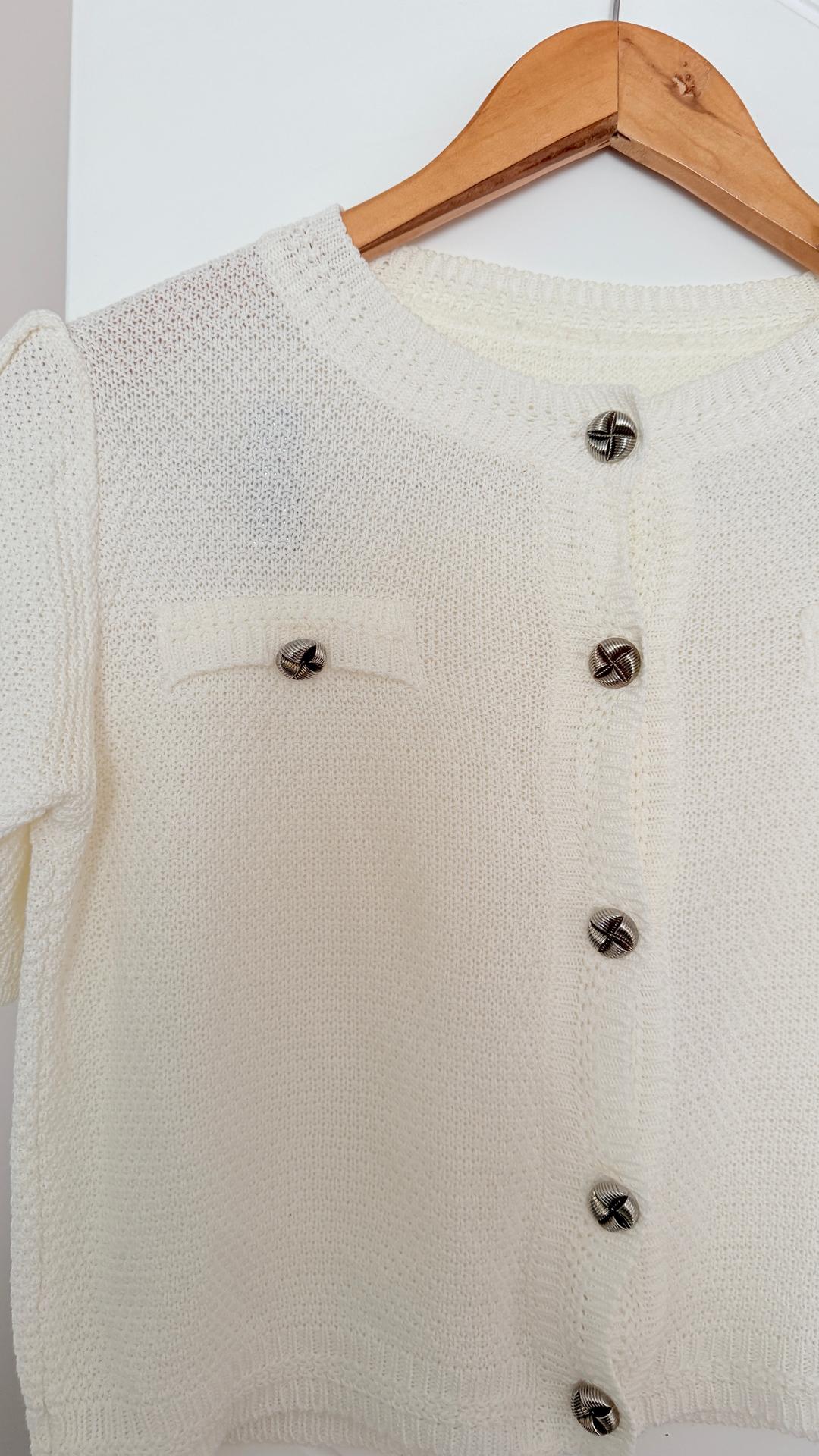 Нет бренда Укороченный кардиган на пуговицах — фото 2
