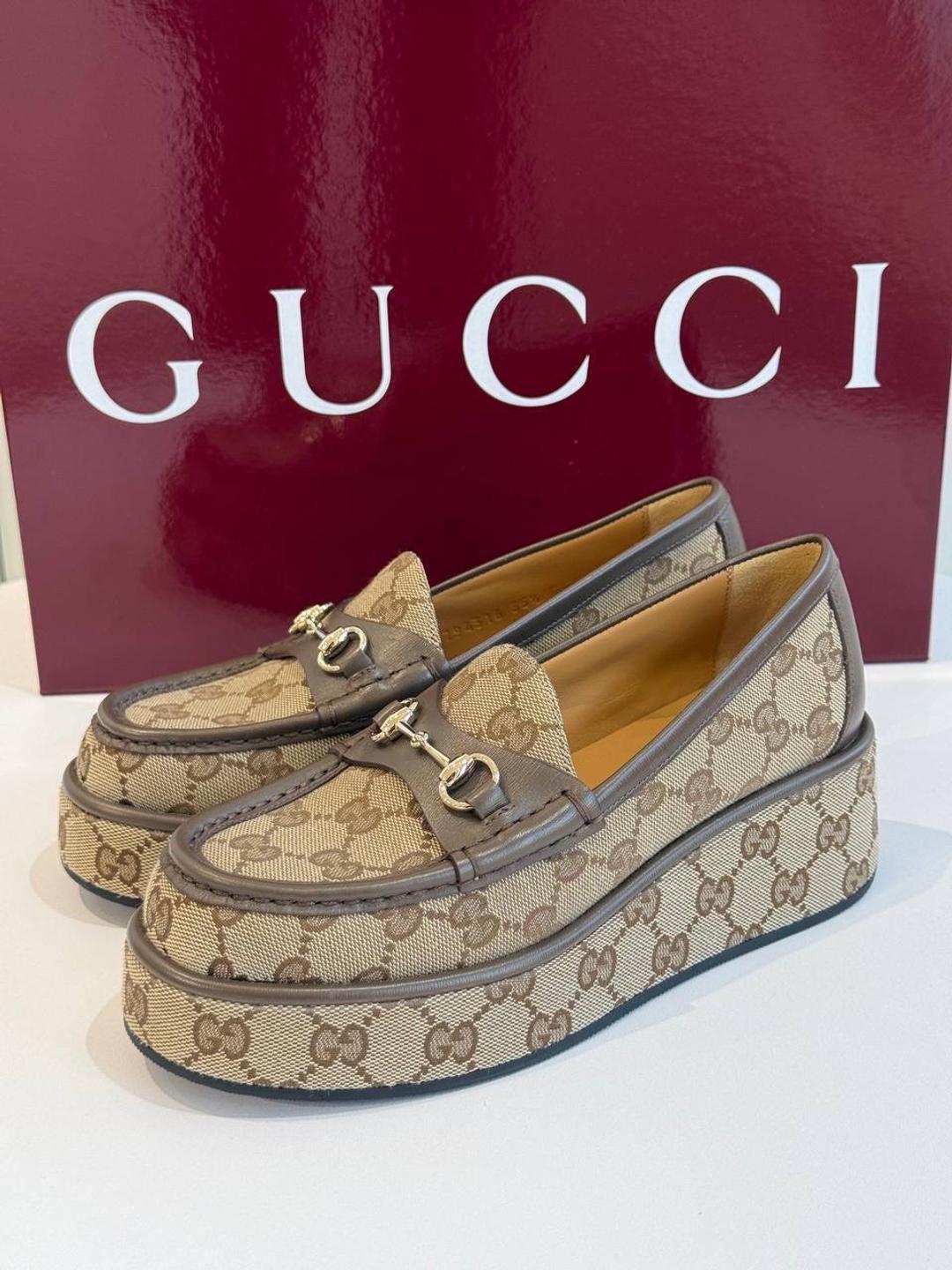 Gucci Лоферы на платформе Gucci Horsebit — фото 2