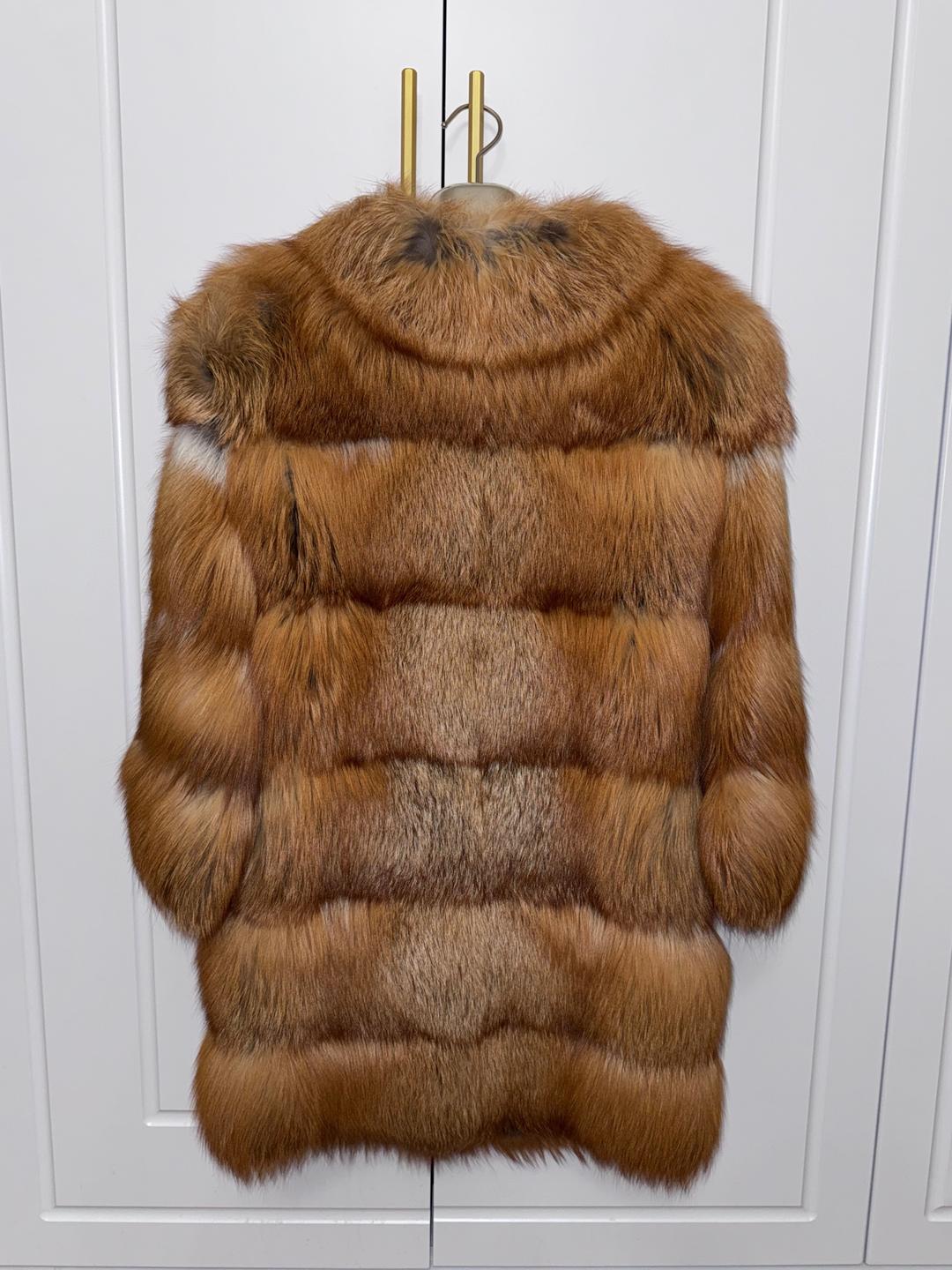 Vigaxia furs Шуба лисья рыжая новая — фото 2