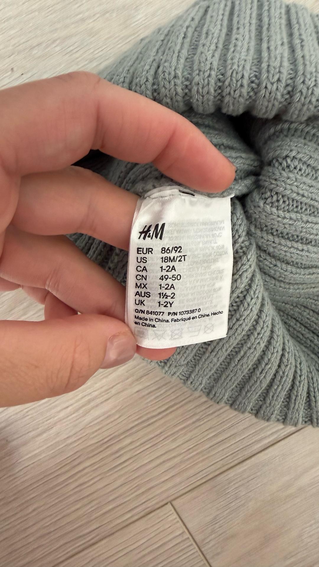 H&M Шапка h&m 1-3 года — фото 2
