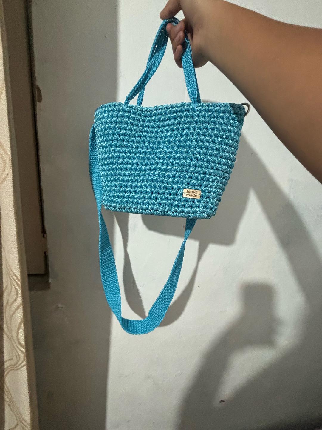 Handmade (ручная работа) Ручная вязаная сумка — фото 2
