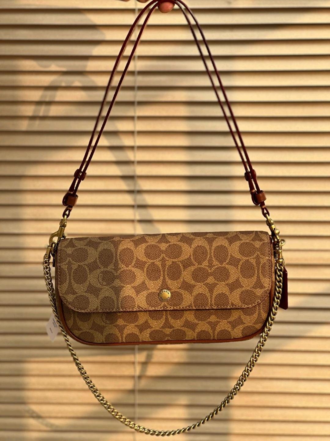 Coach Сумка Coach Brook 24 натуральная кожа + фирменная канва, 100% оригинал — фото 2