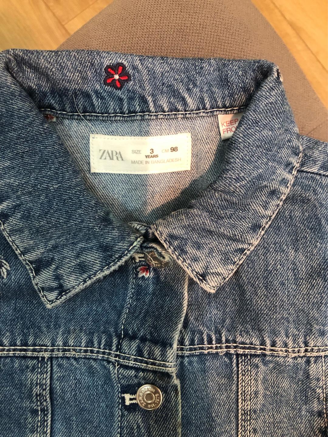 Zara Джинсовая куртка  ZARA 98 — фото 2