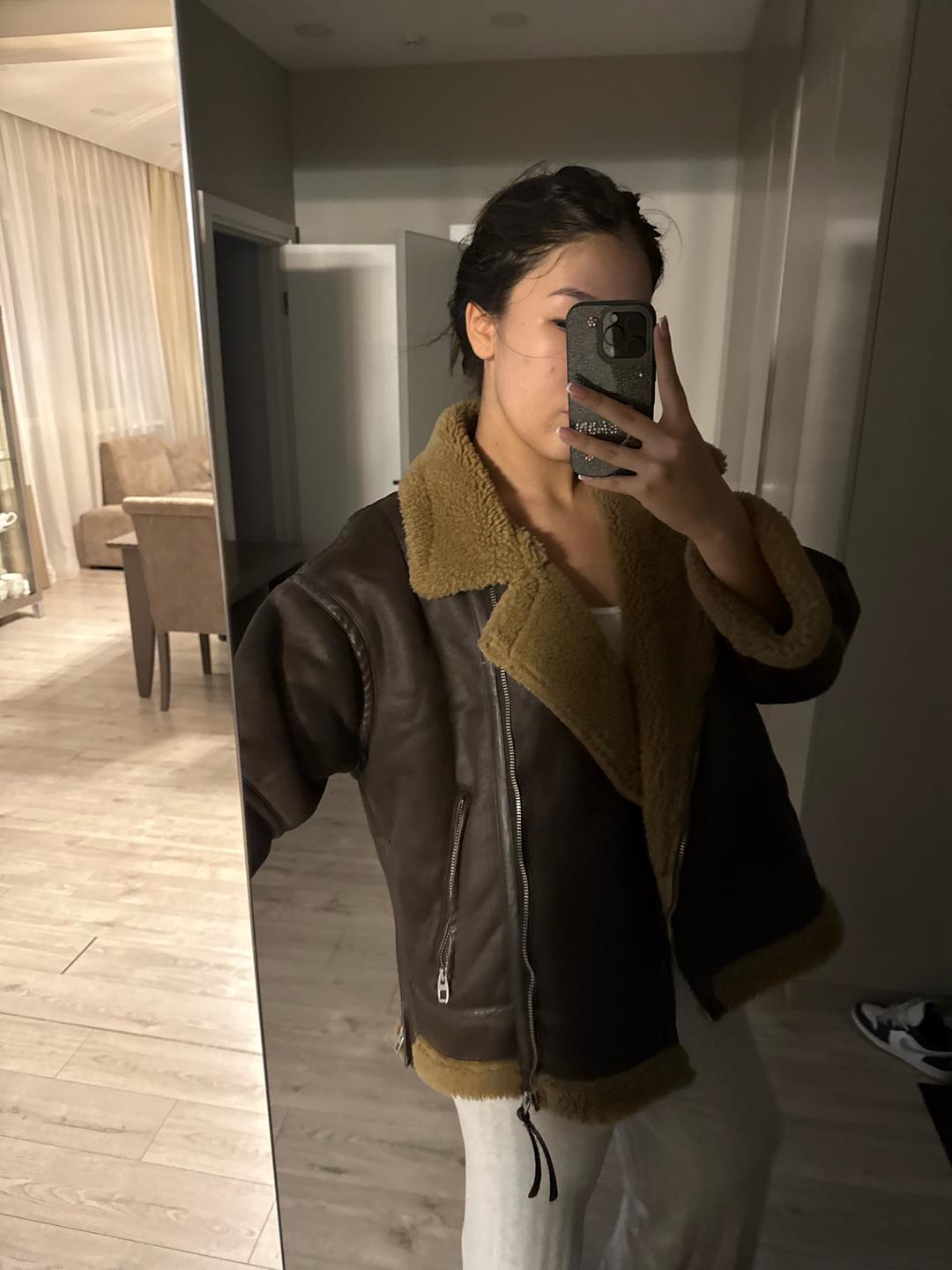 Zara Дубленка авиатор ZARA — фото 2