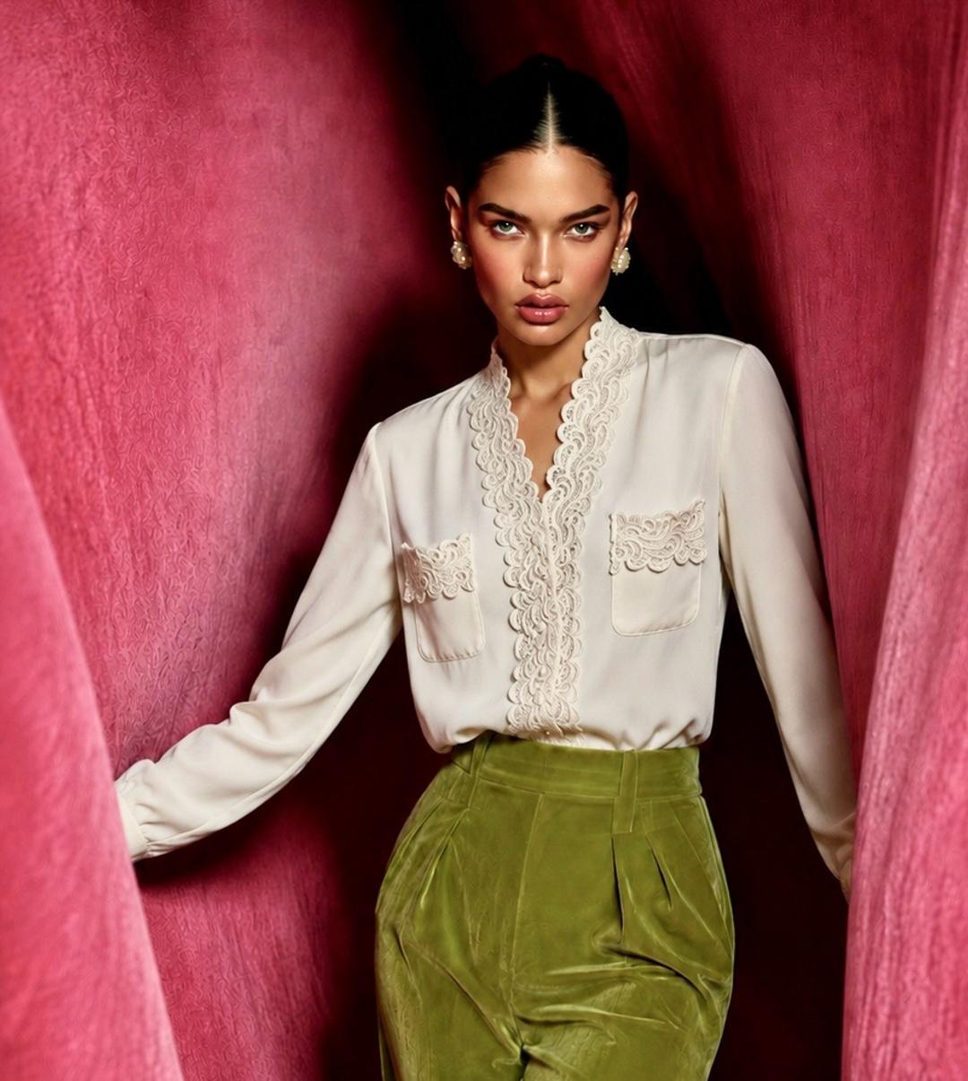 Exclusive pieces Винтажная блузка — фото 2