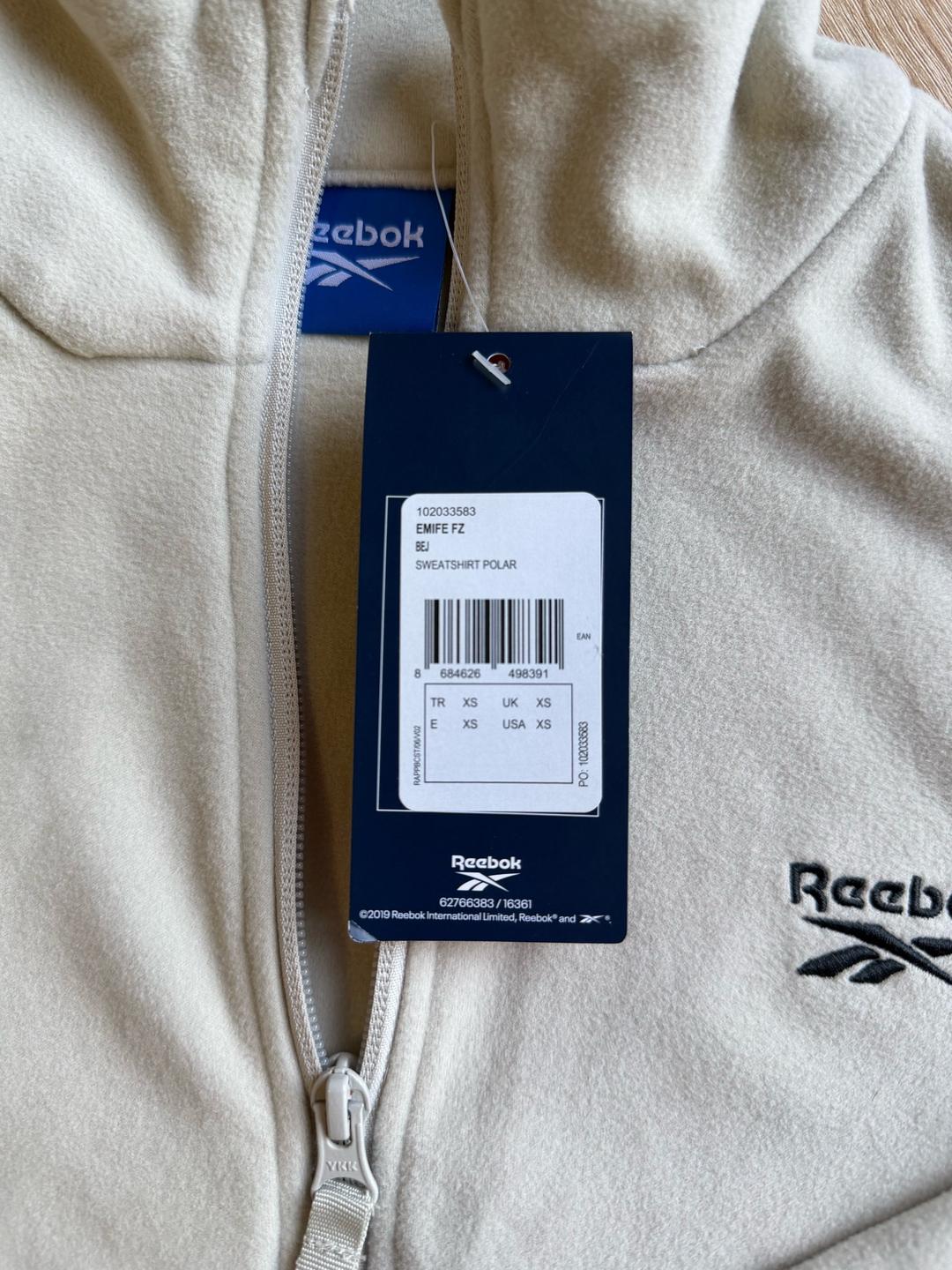 Reebok Толстовка Reebok на молнии из флиса женская — фото 2