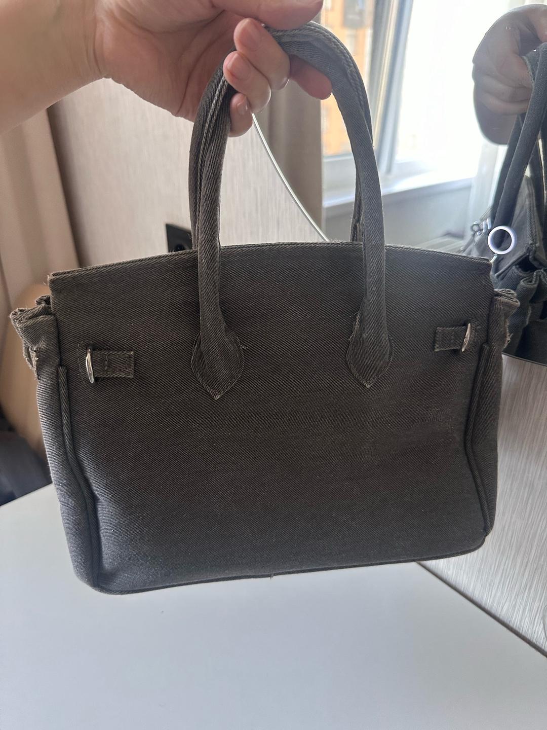 Нет бренда Серая джинсовая сумка 👜 — фото 2
