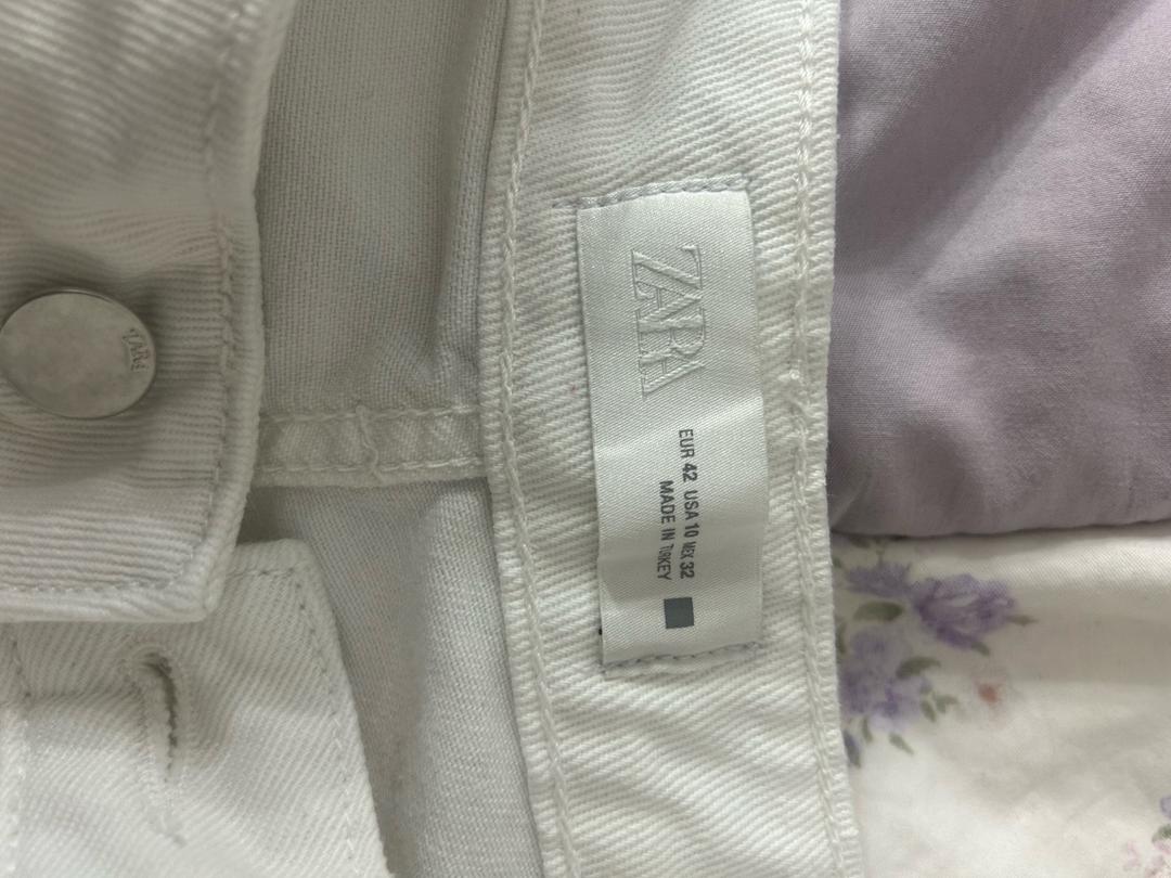 Zara Белые джинсы Зара — фото 2