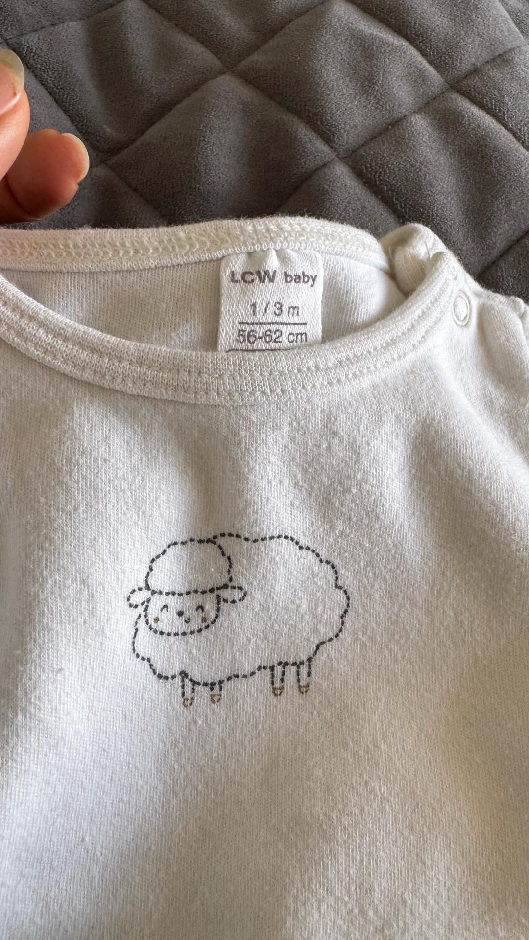 LC Waikiki Комплект LCW baby боди штаны и шапочка — фото 2
