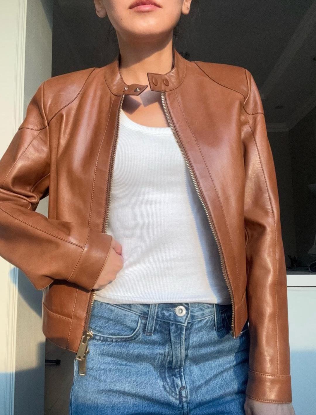 Massimo Dutti Кожаная куртка — фото 2