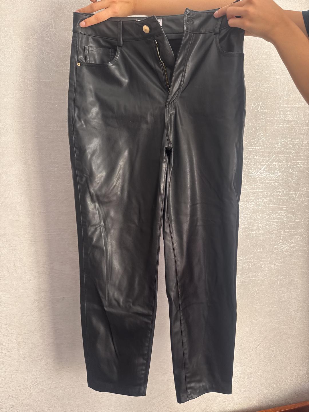 Zara Брюки из экокожи — фото 2