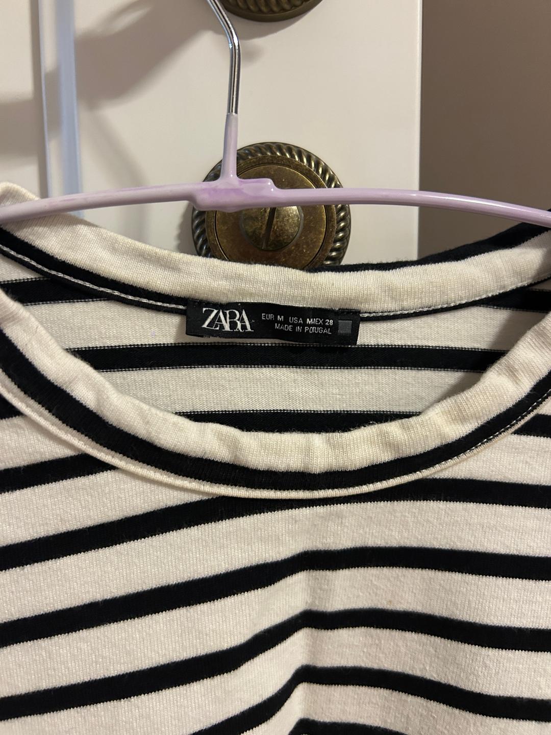 Zara Лонгслив Zara в полоску — фото 2
