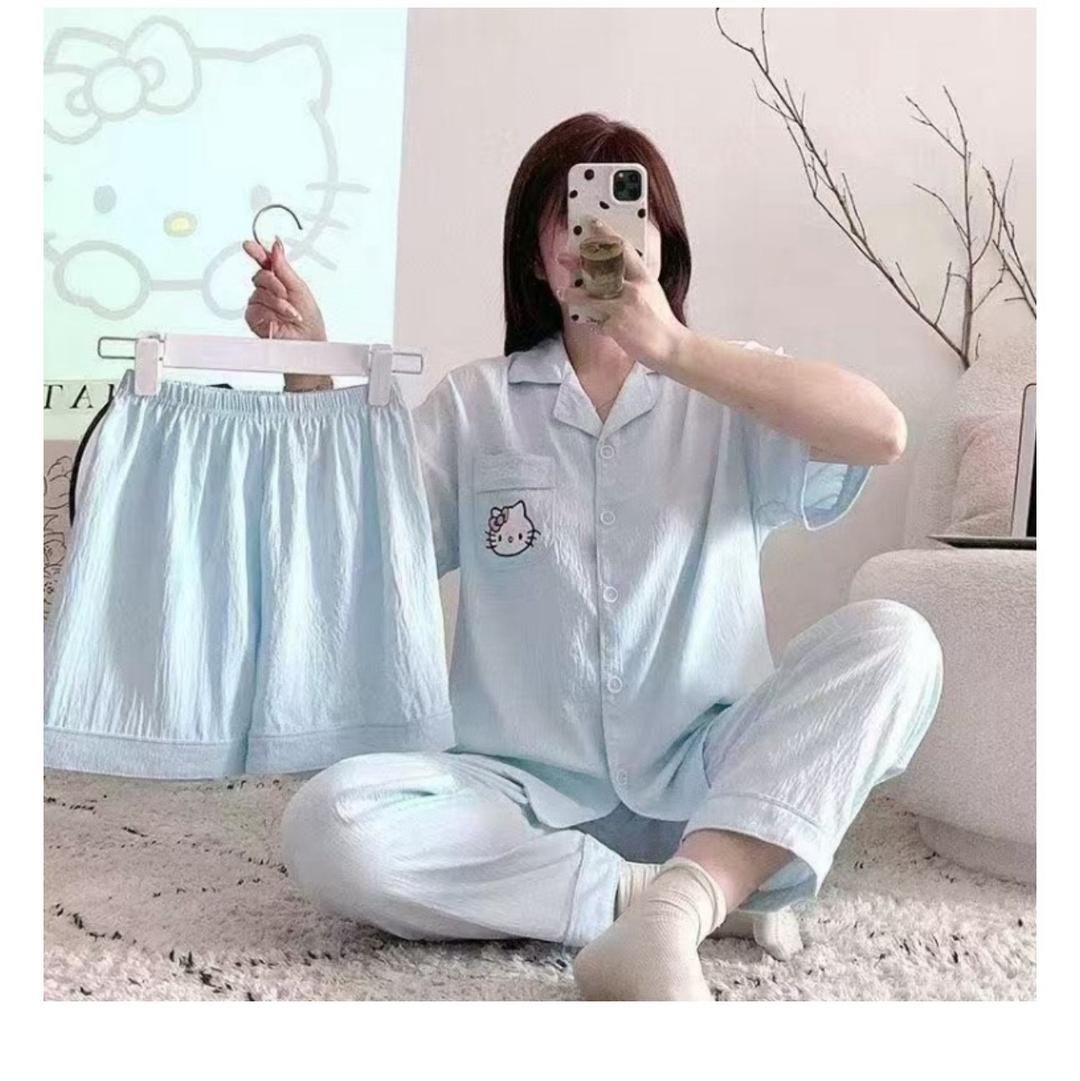 Пижама комплект с шортами и рубашкой — фото 2