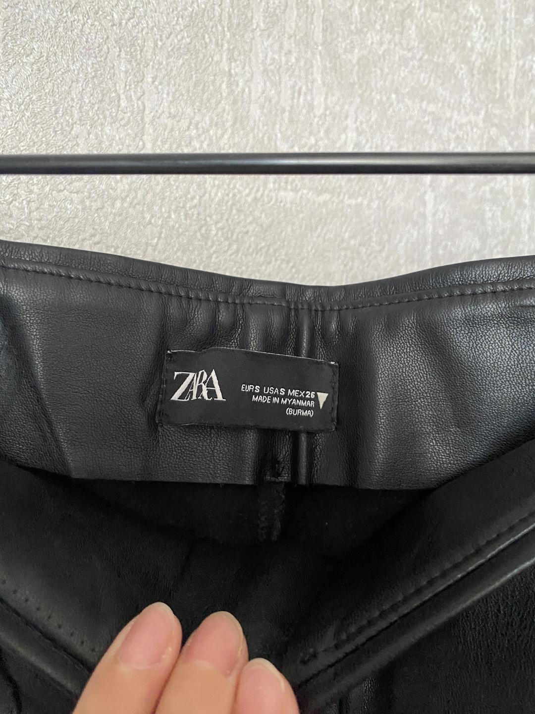Zara Лосины из экокожи — фото 2