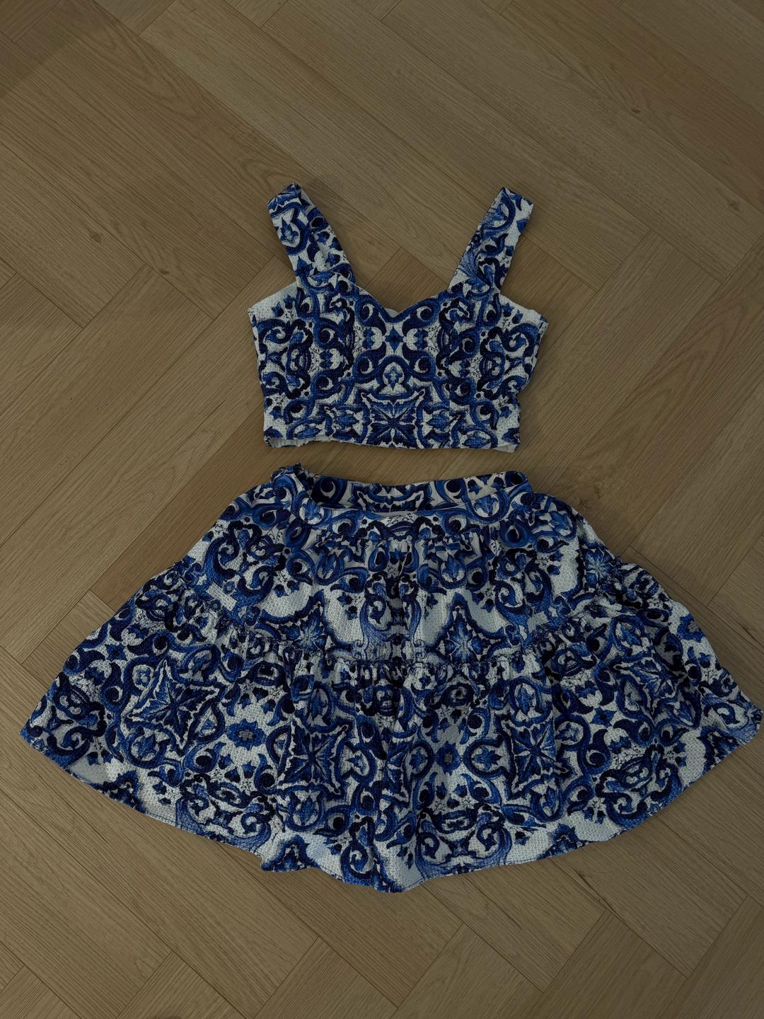 Dolce & Gabbana Костюм топ и юбка с принтом — фото 2