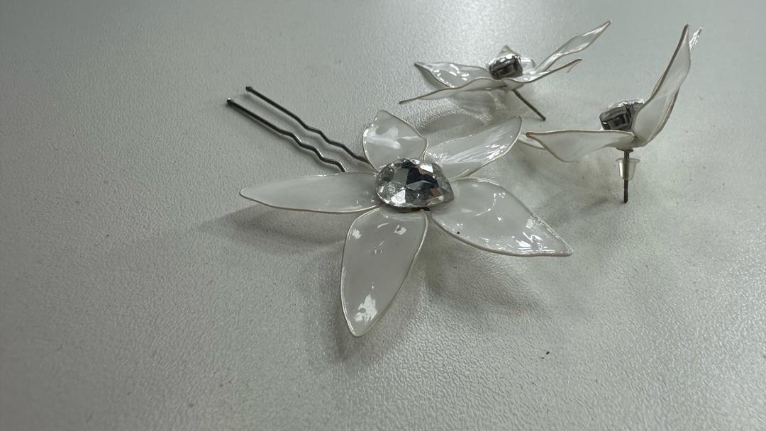 Handmade (ручная работа) Серьги + украшение для волос — фото 2