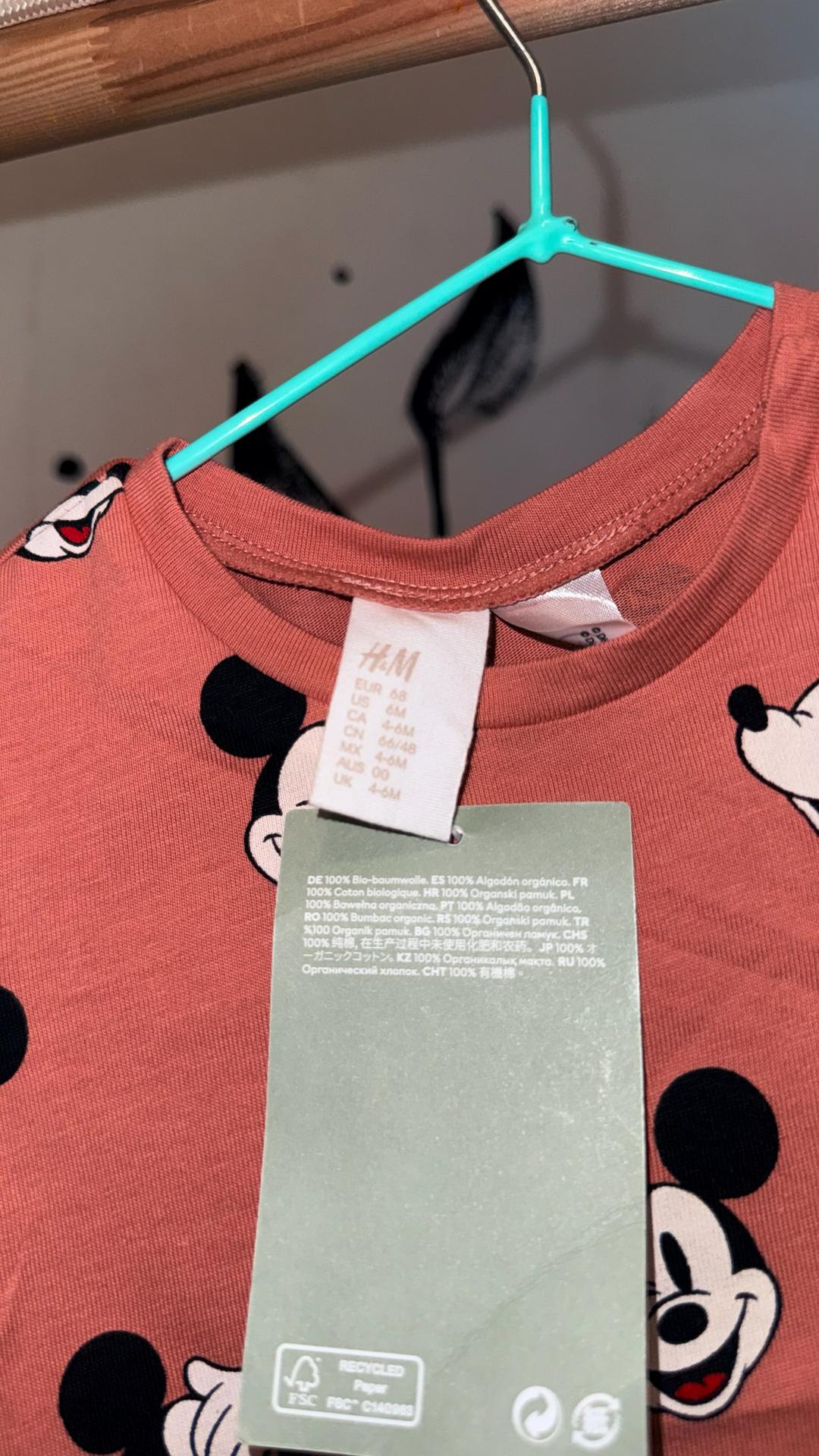 H&M Футболка H&M с принтом Микки Маус — фото 2