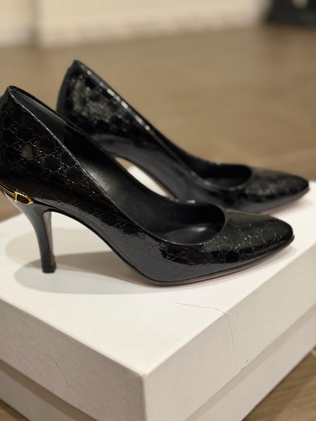 Gucci Туфли Gucci на каблуке из лакированной кожи — фото 2