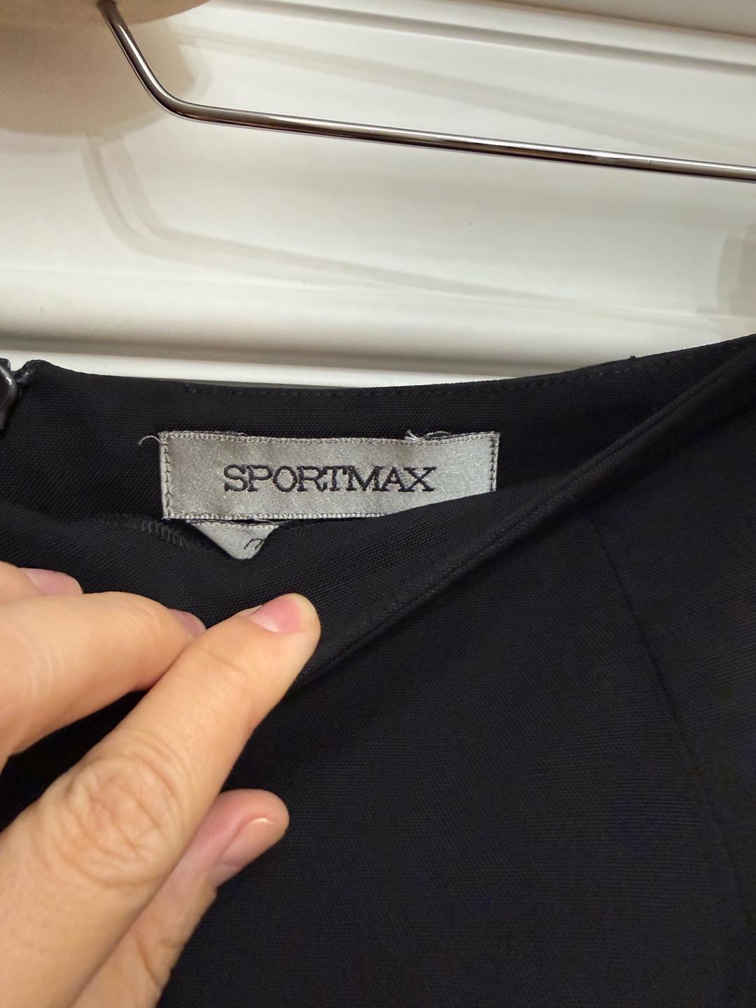 Sportmax Черная юбка карандаш по фигуре — фото 2