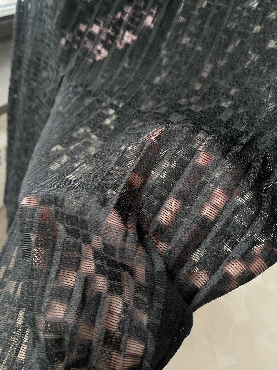 NoName Черная гипюровая макси юбка (оверлей) — фото 2