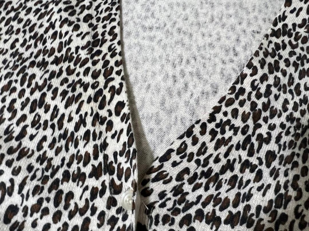Нет бренда Кардиган M (46 размер или свободный 44) леопард animal print — фото 2