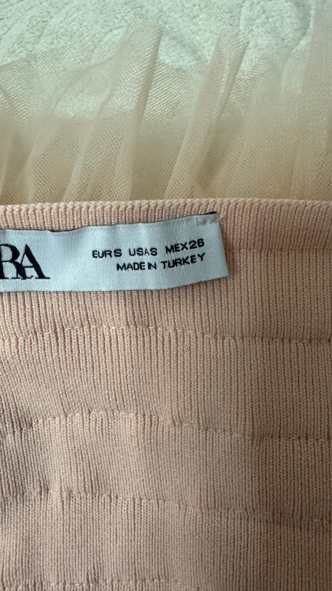 Zara Топ ZARA с фатиновыми оборками — фото 2