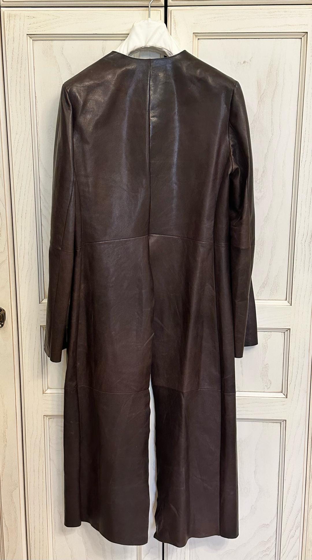 Gabriela Coll Garments. Кожаный плащ — фото 2