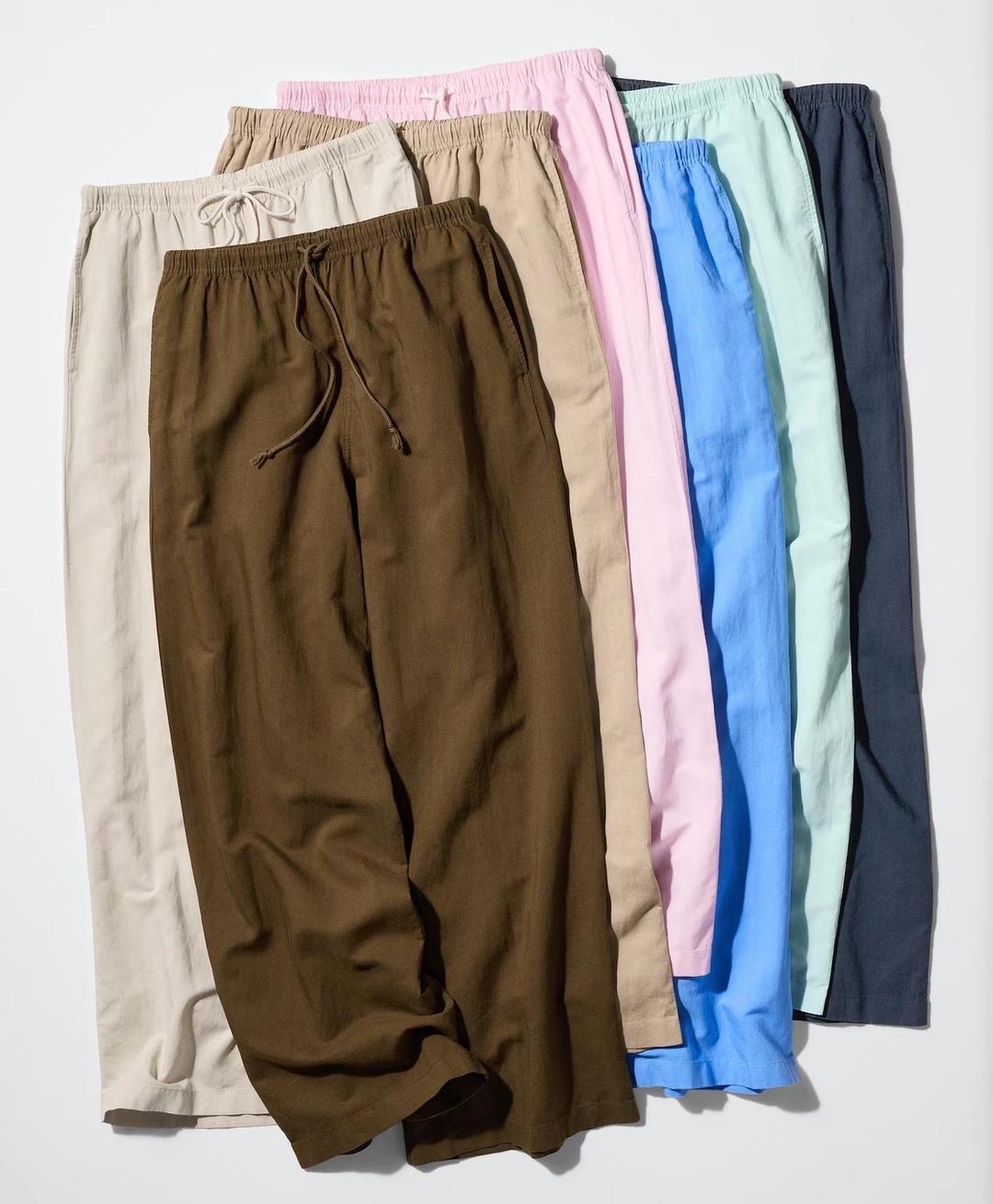 Uniqlo Легкие брюки из льняной смеси Юникло — фото 2