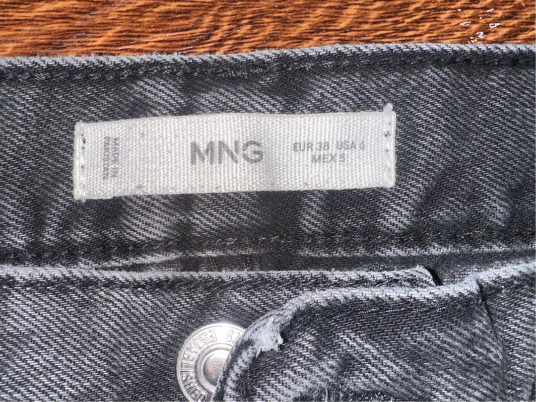 Mango темно серые джинсы mango — фото 2