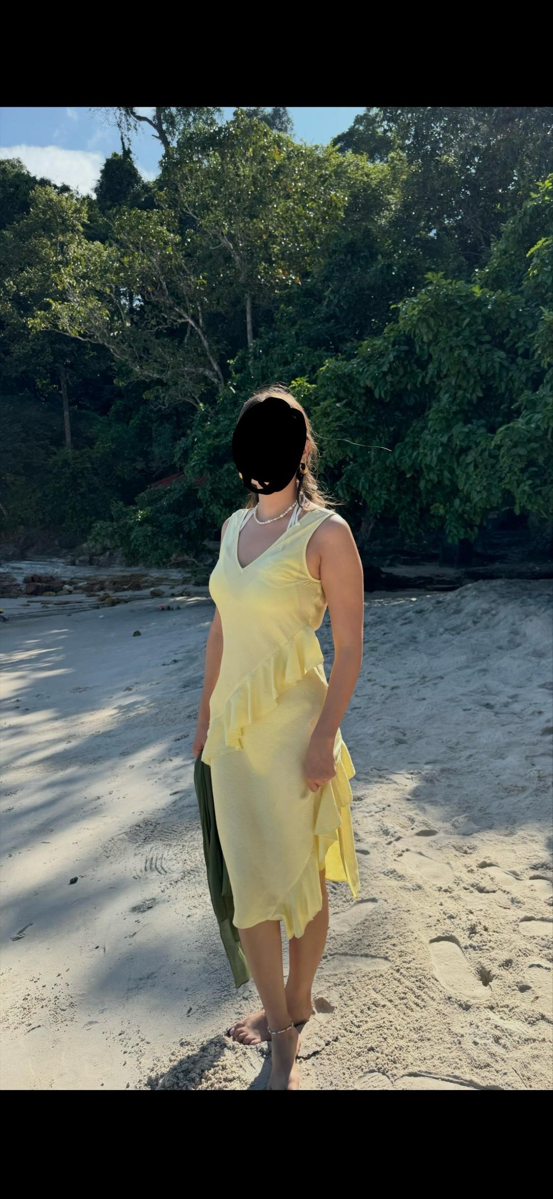 H&M Желтое платье h&m — фото 2