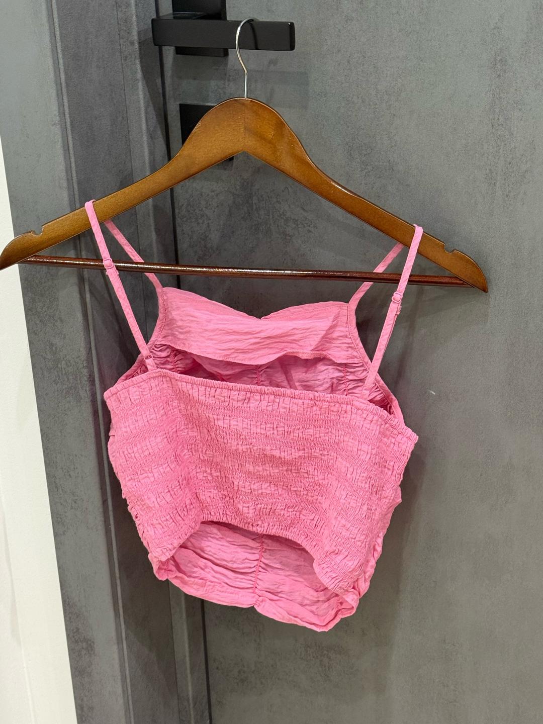 Zara Розовый топ ZARA на бретелях — фото 2