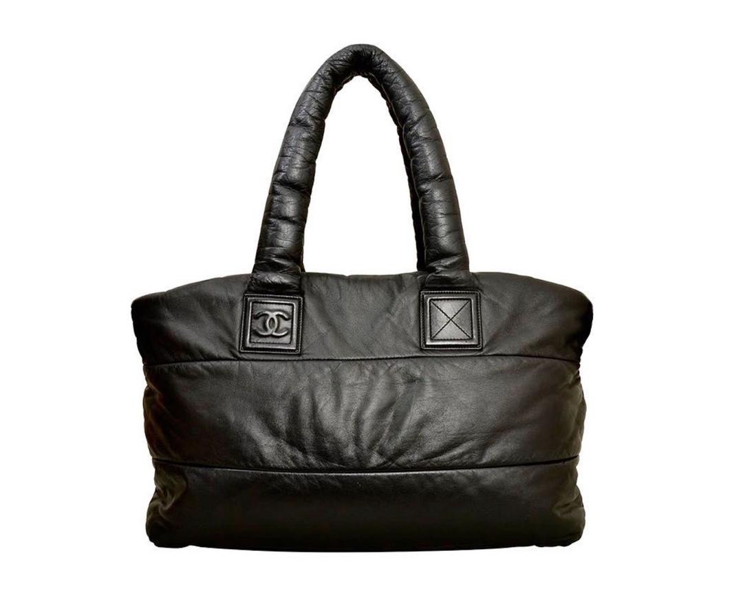 Chanel Кожаная сумка Chanel Cocoon натуральная  черная кожа. Объёмная кожа сумка-тоу — фото 2