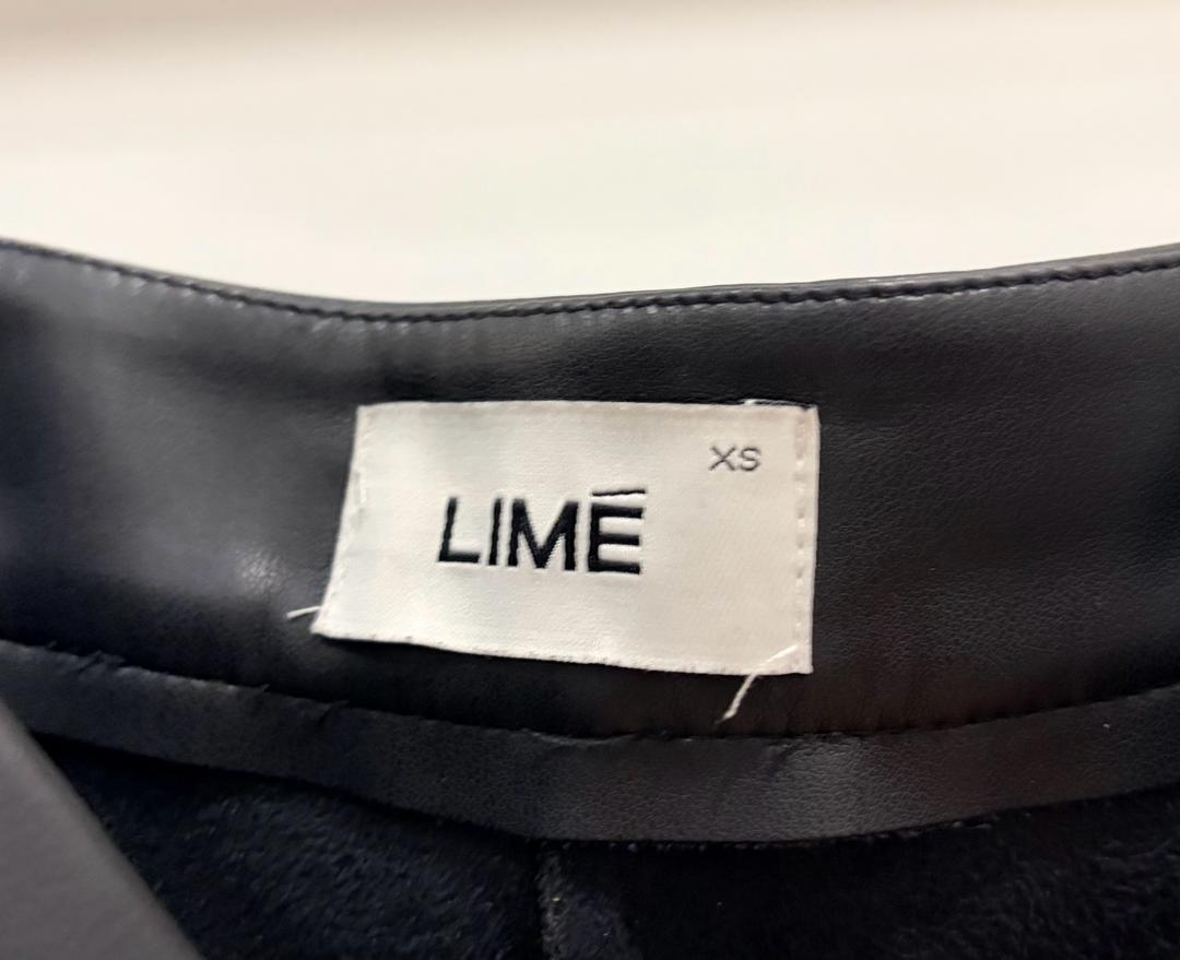 Lime Кожаная юбка-шорты — фото 2