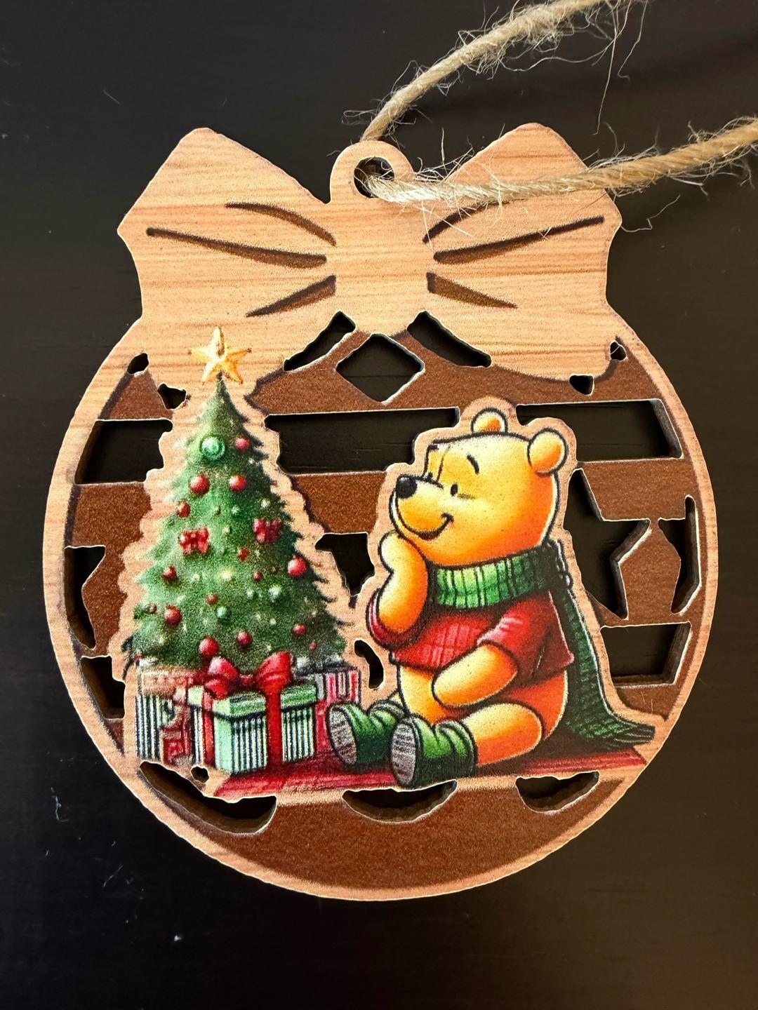 Нет бренда 🎄Набор из 5 деревянных елочных украшений — фото 2