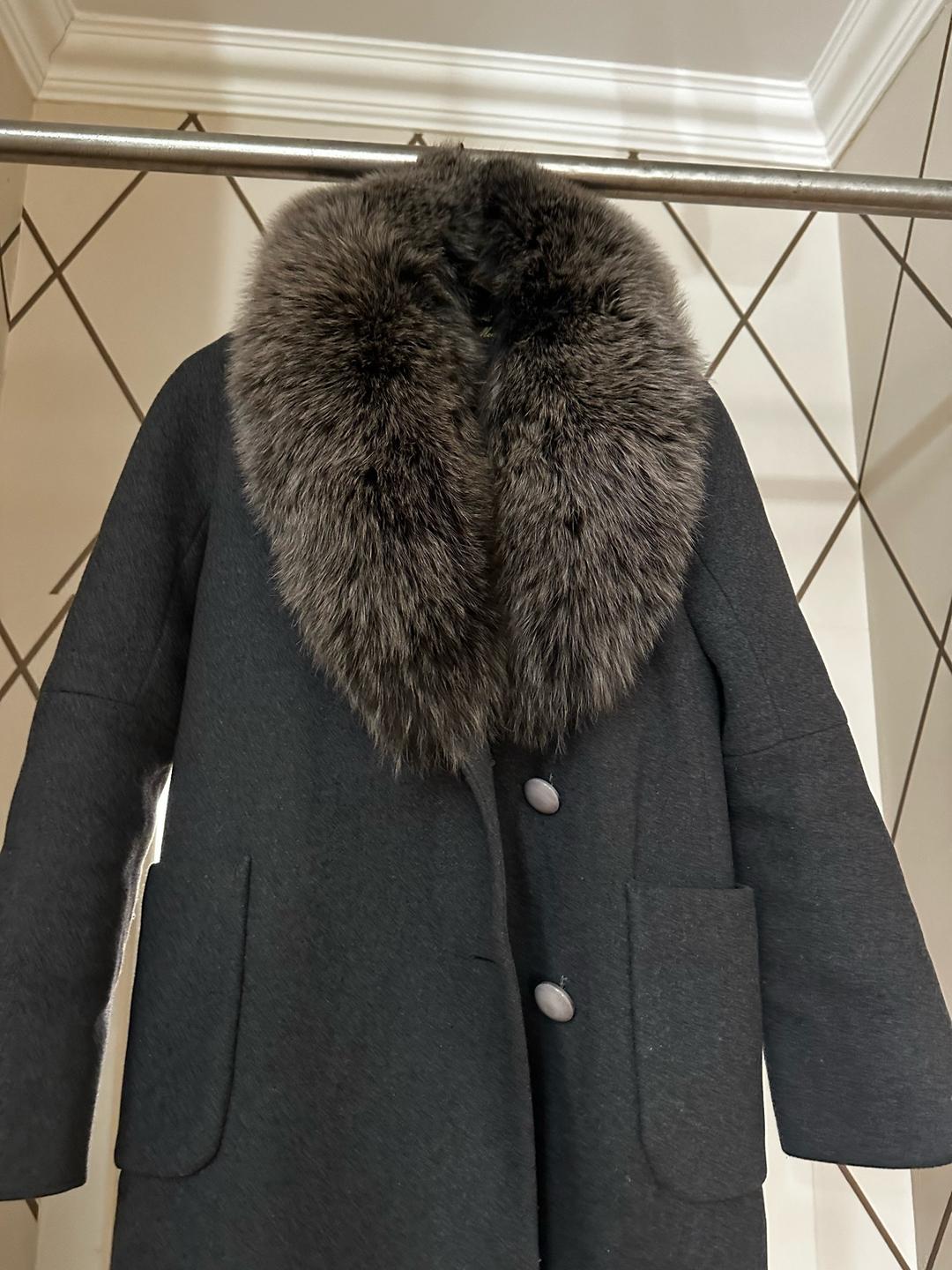 ali moda Шерстяное зимнее пальто со съемным мехом лисы, стеганное — фото 2