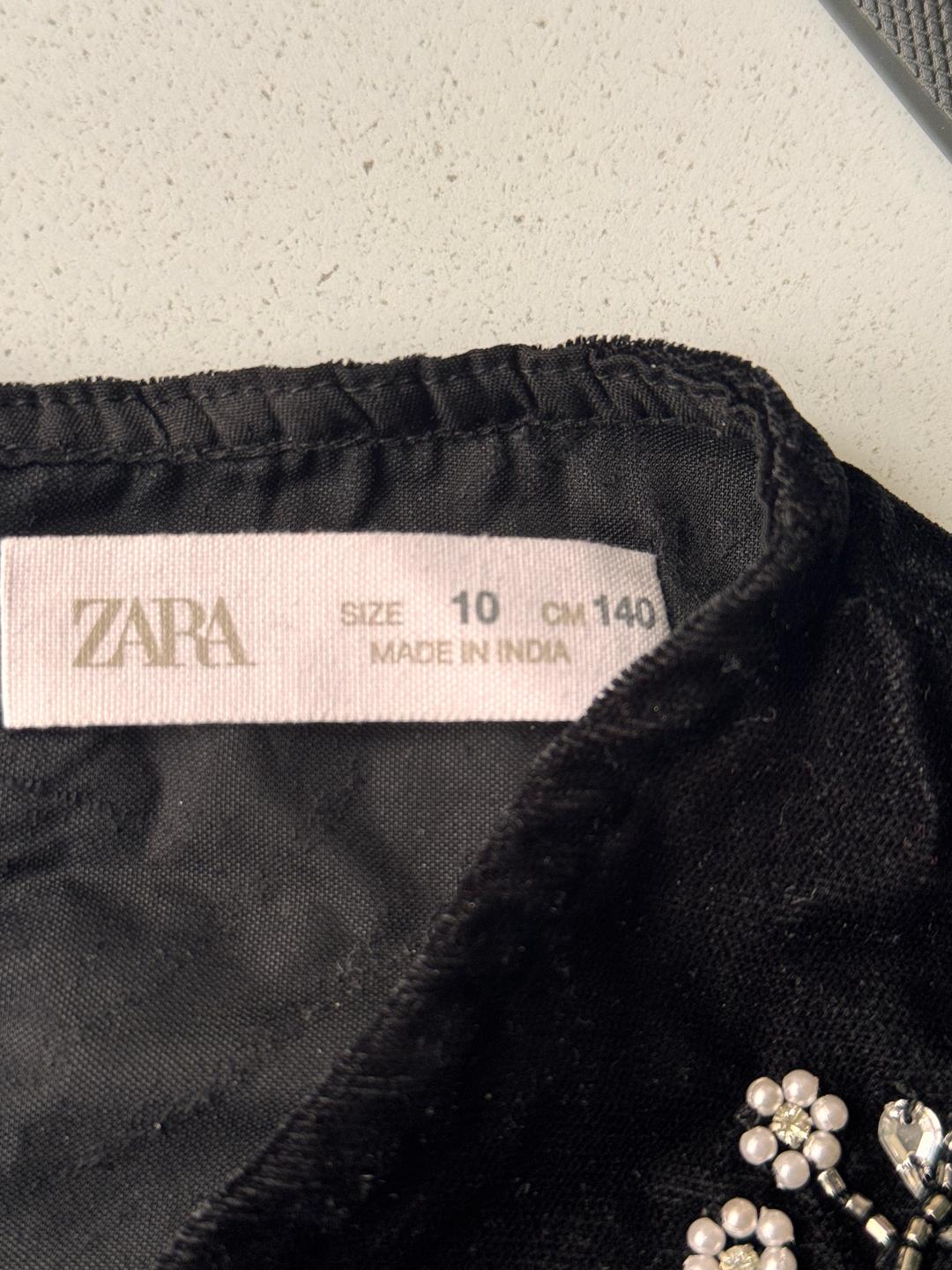 Zara Kids Бархатное платье — фото 2