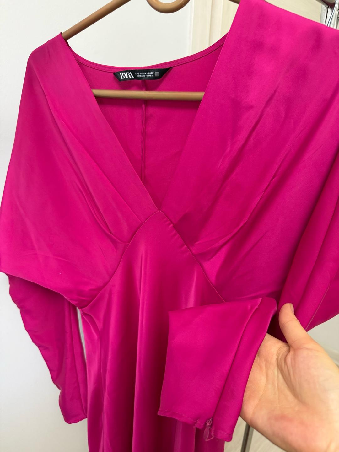 Zara Атласное платье Зара — фото 2