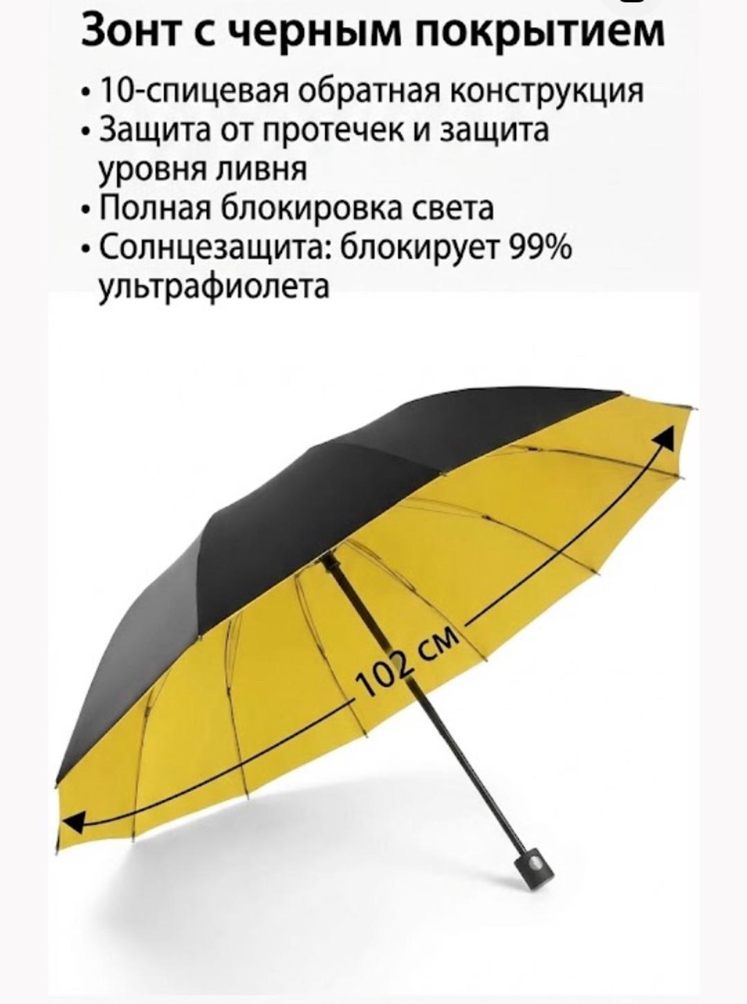 Зонт складной от дождя и солнцезащитный — фото 2