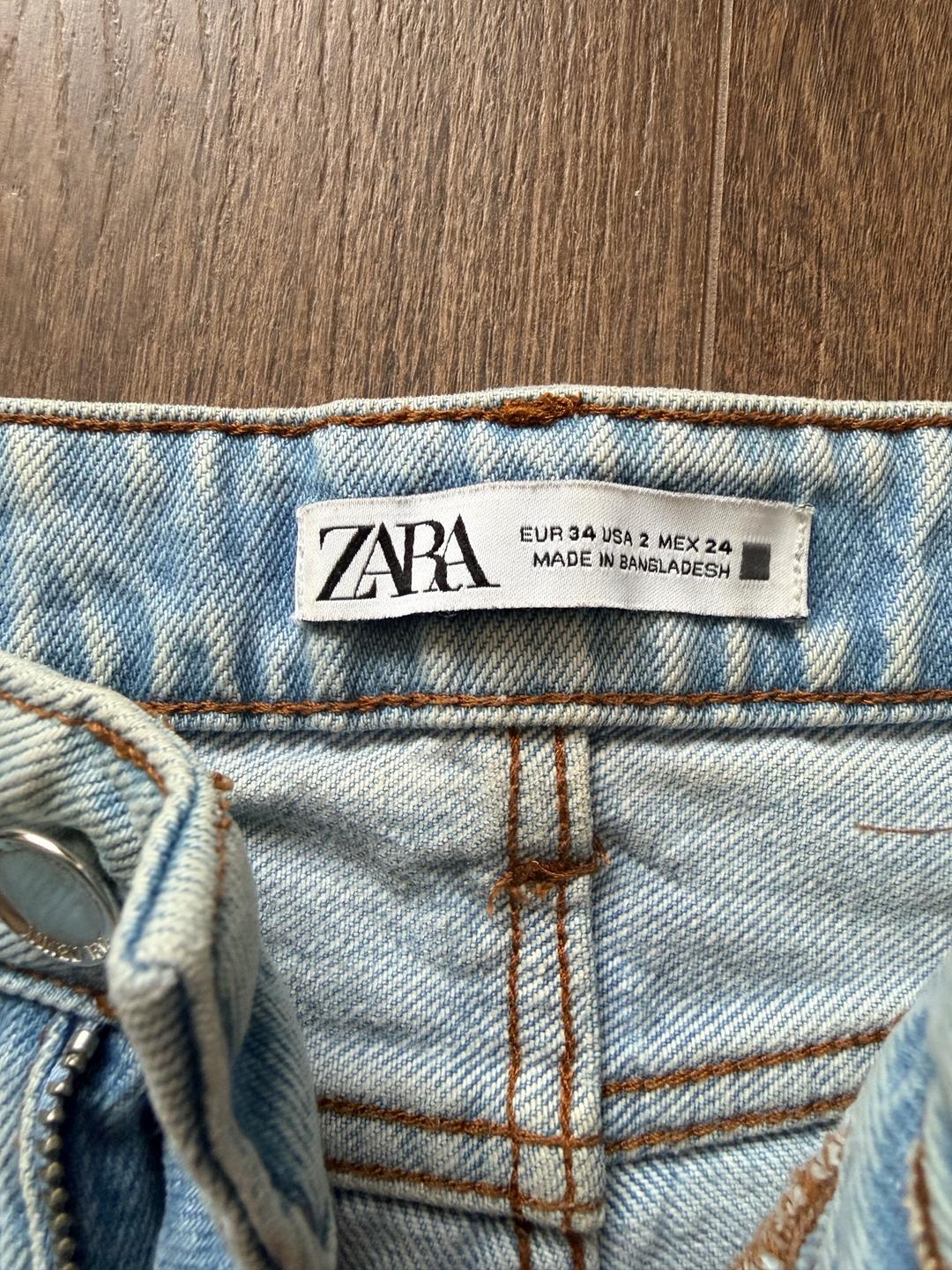 Zara Джинсовые шорты — фото 2