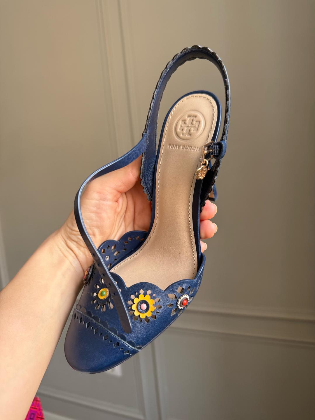 Tory Burch Почти новые босоножки Tory Burch (оригинал) — фото 2