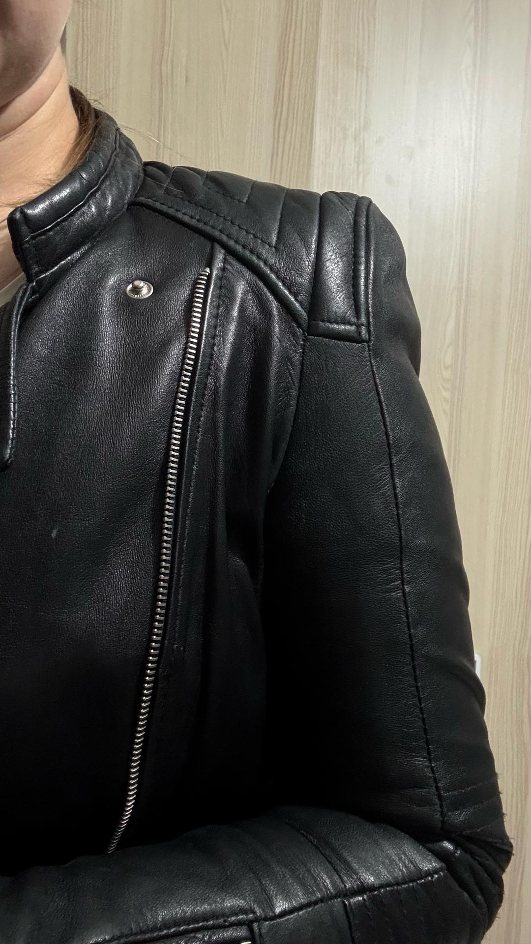 Zara Куртка из натуральное кожи ZARA — фото 2