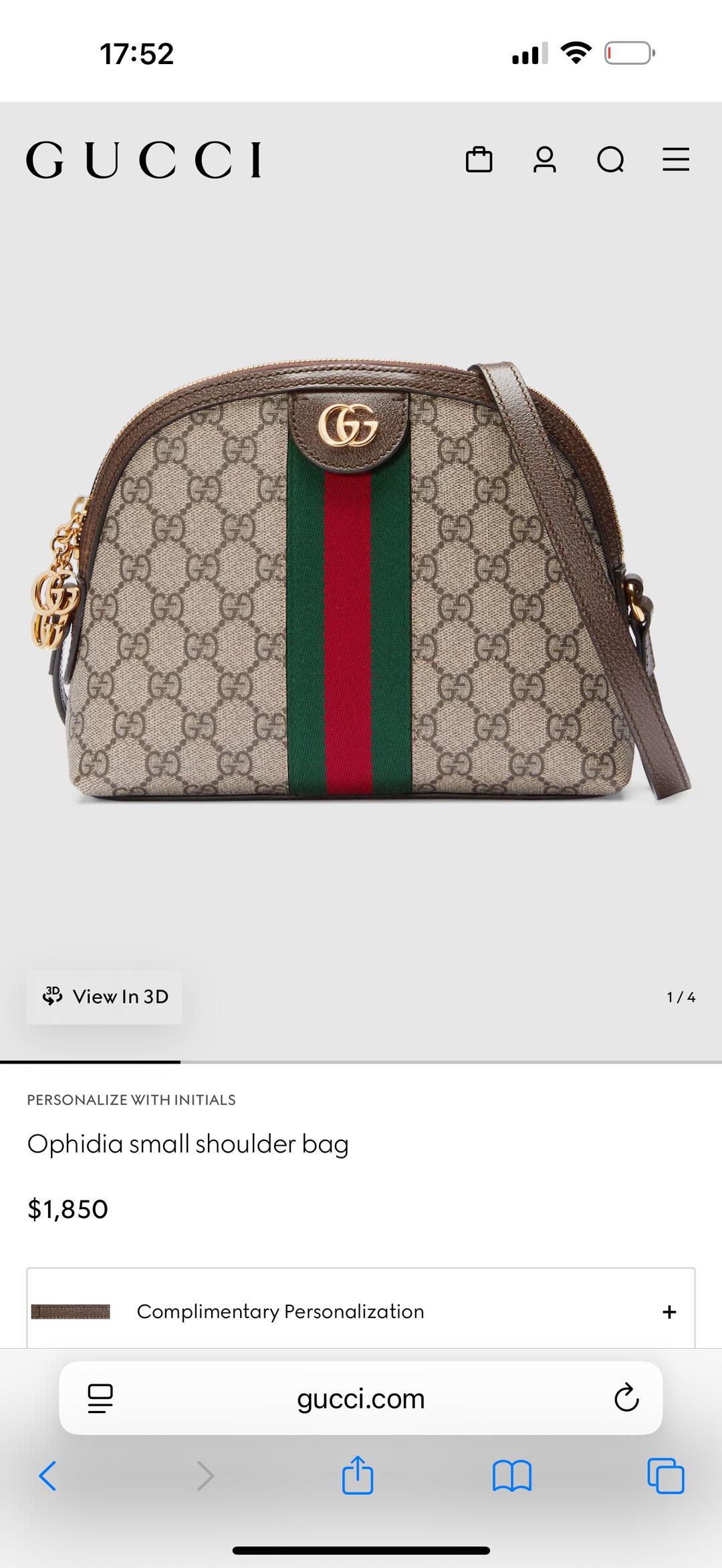 Gucci Сумка Gucci Ophidia — фото 2