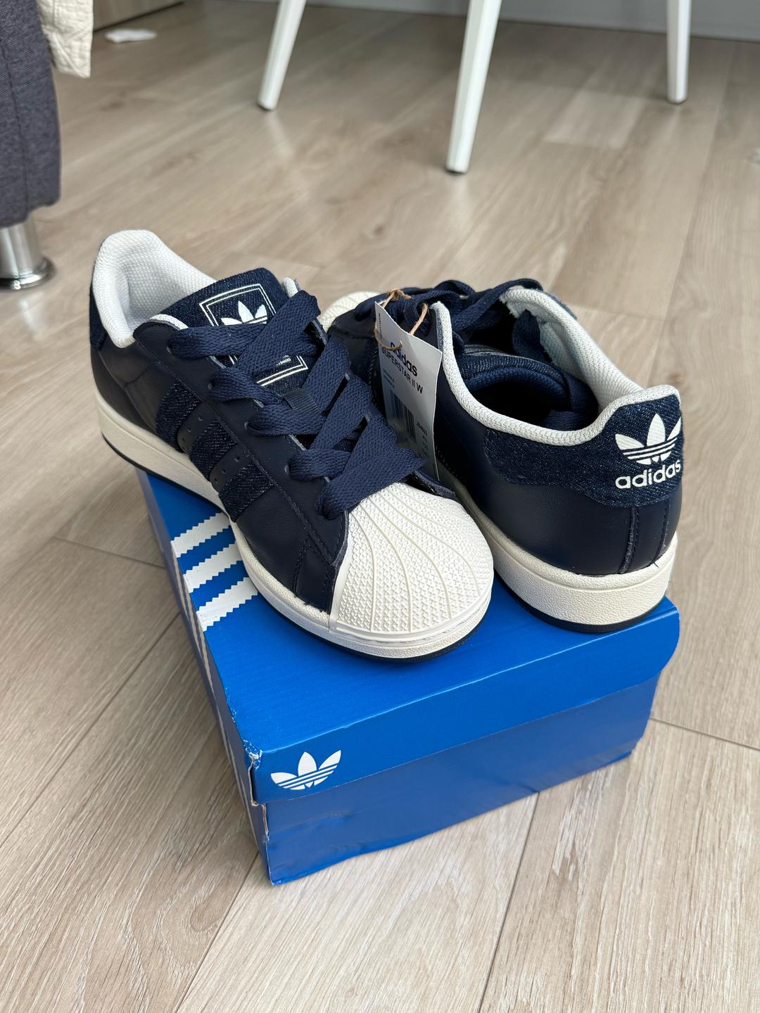 Adidas Синие кеды Adidas — фото 2