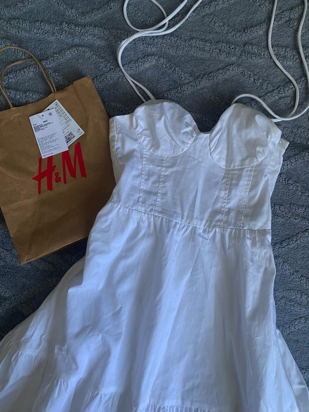 H&M Белое платье H&M — фото 2
