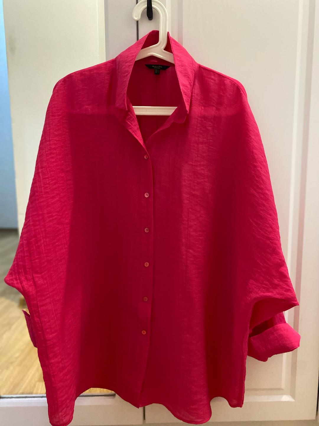 Massimo Dutti Рубашка фуксия Massimo Dutti — фото 2