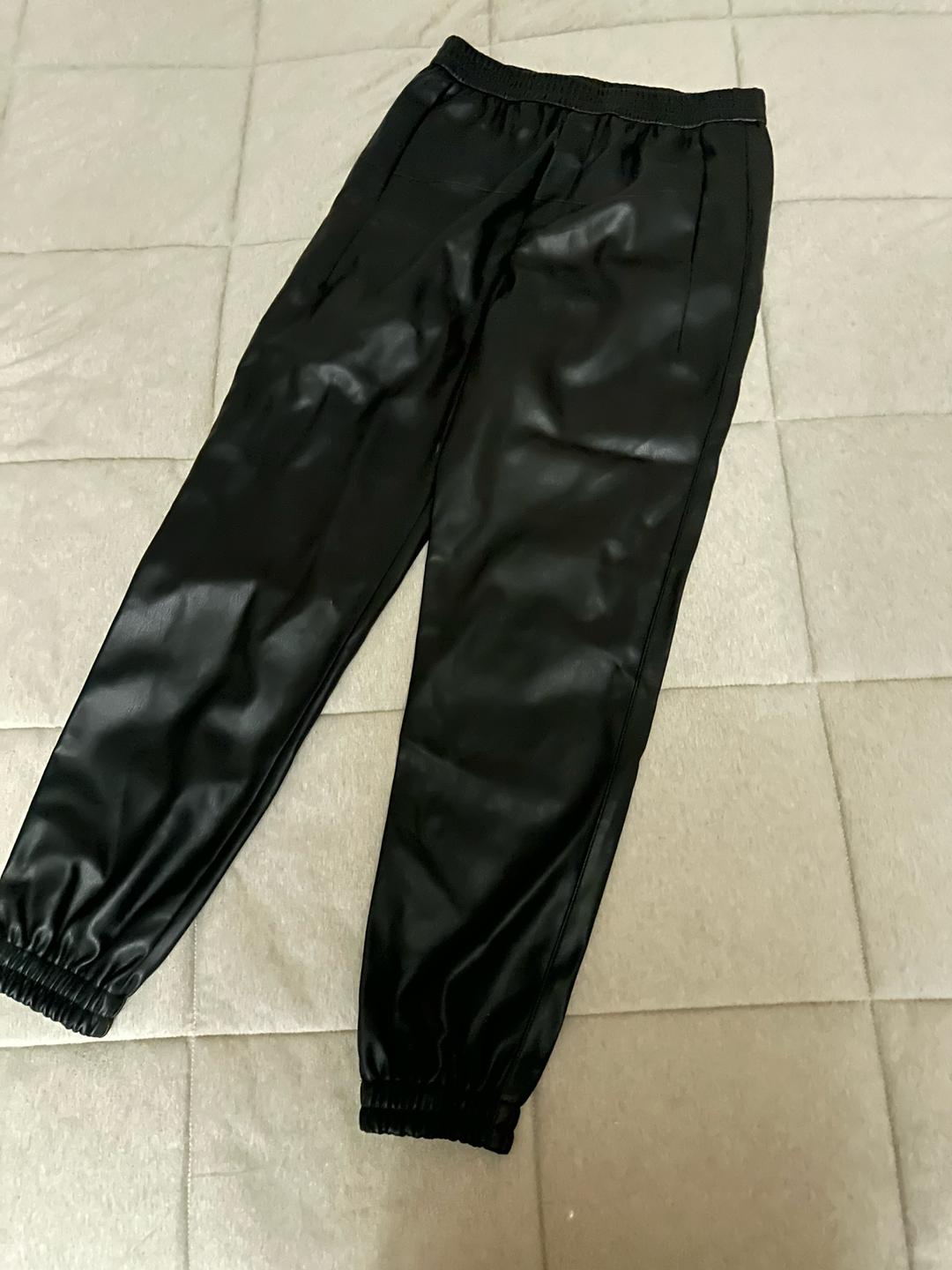 Zara Zara джоггеры из искусственной кожи — фото 2