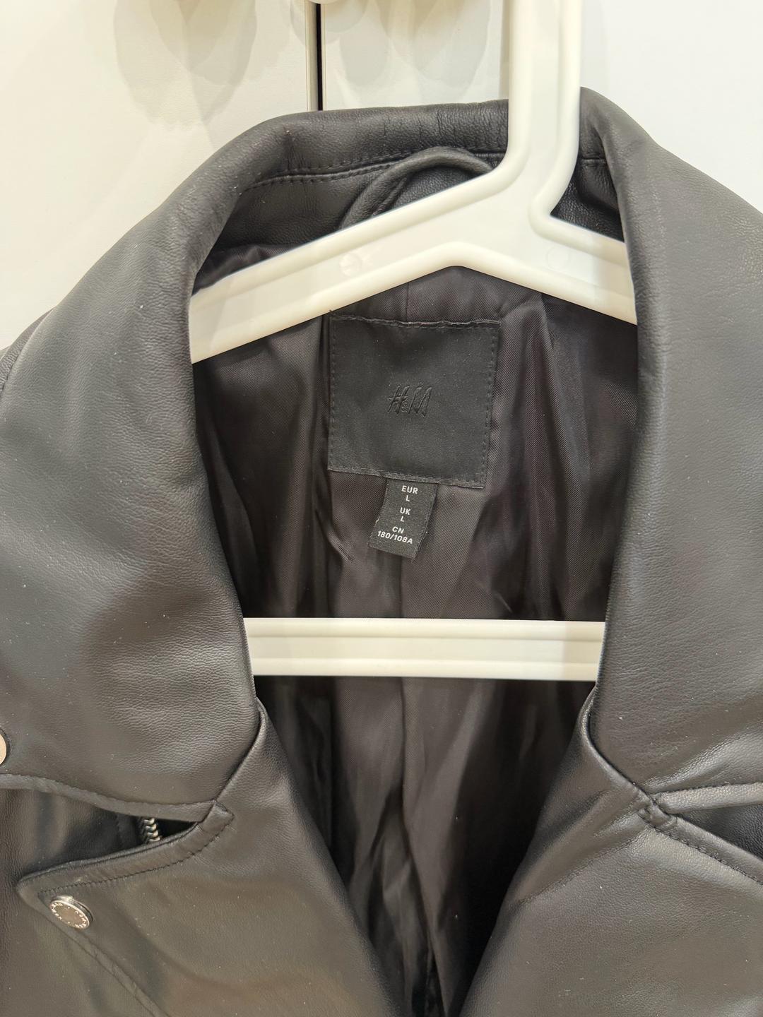 H&M Кожаная куртка H&M — фото 2